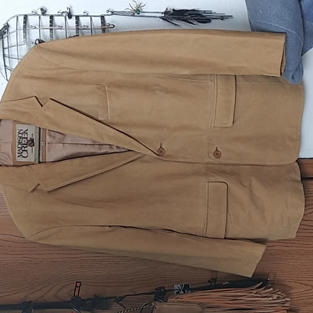 Men's Suede Leather Blazer..